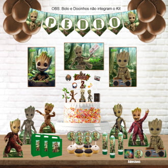 Kit Aniversário Personalizado Groot