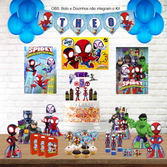 Kit Festa Fácil Spidey Homem Aranha Decoração Aniversário