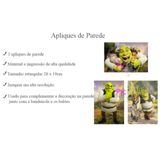Kit Aniversário Personalizado Sherek