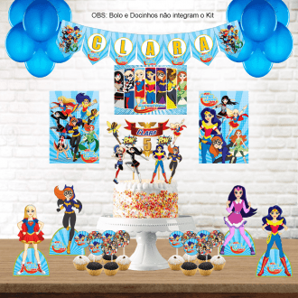 Kit Aniversário Personalizado Super Hero Girls