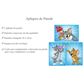 Kit Aniversário Personalizado Tom e Jerry