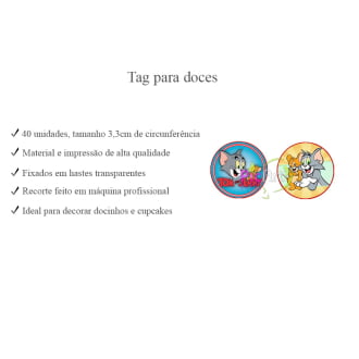 Kit Aniversário Personalizado Tom e Jerry