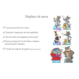Kit Aniversário Personalizado Tom e Jerry