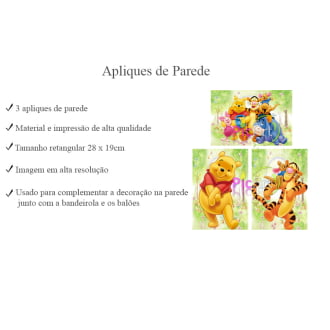 Kit Aniversário Personalizado Urso Pooh Menina