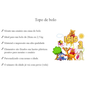 Kit Aniversário Personalizado Urso Pooh Menina