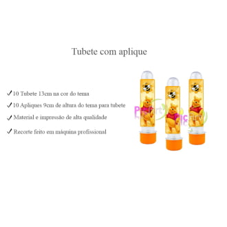 Kit Aniversário Personalizado Urso Pooh Menina
