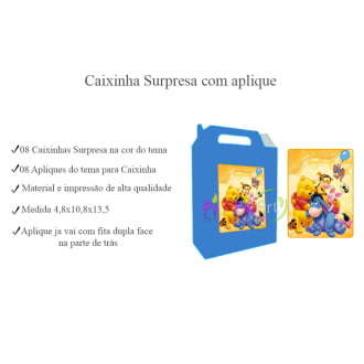 Kit Aniversário Personalizado Urso Pooh Menino