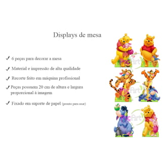 Kit Aniversário Personalizado Urso Pooh Menino