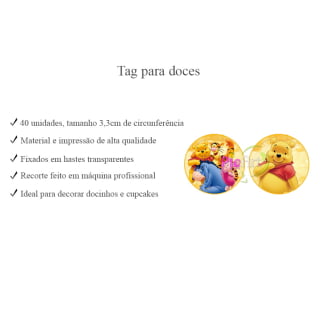Kit Aniversário Personalizado Urso Pooh Menino