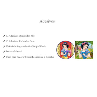 Kit Aniversário Personalizado Branca de Neve