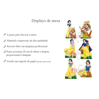 Kit Aniversário Personalizado Branca de Neve