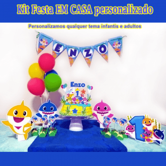 Kit Aniversário Personalizado - EM CASA