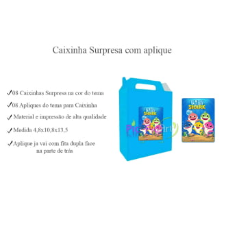 Kit Aniversário Personalizado Baby Shark para menino