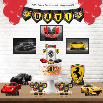 Kit Aniversário Personalizado Ferrari