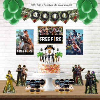 Kit decorativo - Free Fire - Clube das Festas