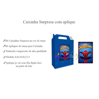 Kit Aniversário Personalizado Homem Aranha