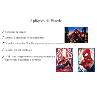 Kit Aniversário Personalizado Homem Aranha