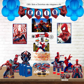 Kit Aniversário Personalizado Homem Aranha