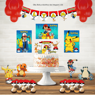 Kit Aniversário Personalizado Pokémon