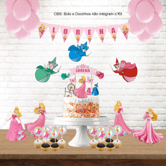 Kit Aniversário Personalizado Princesa Aurora