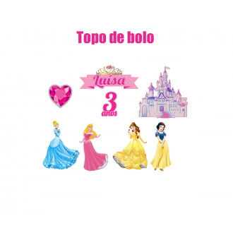 Kit Aniversário Personalizado Princesas Disney