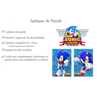Kit Aniversário Personalizado Sonic