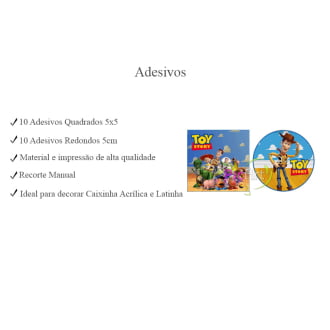 Kit Aniversário Personalizado Toy Story