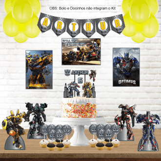 Kit Aniversário Personalizado Transformers