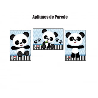 Kit Aniversário Personalizado Urso Panda 