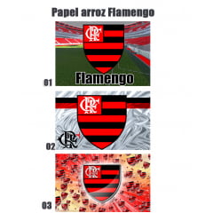 Papel Arroz A4 - Flamengo - tamanho 20x30cm