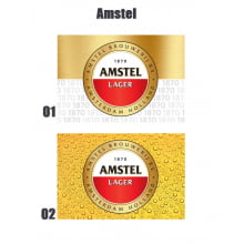Papel de Arroz Personalizado Cerveja Amstel - tamanho 20x30cm