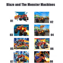 Papel de Arroz Personalizado Blaze and The Monster Machines - tamanho 20x30cm