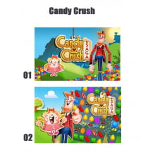 Papel de Arroz Personalizado Candy Crush - tamanho 20x30 cm