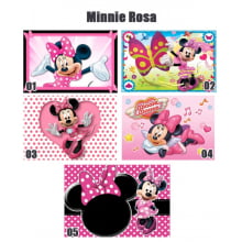 Papel de Arroz Personalizado Minnie Rosa - tamanho 20x30cm