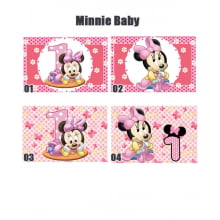 Papel de Arroz Personalizado Minnie Baby - tamanho 20x30cm