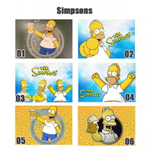 Papel Arroz A4 - Simpsons - tamanho 20x30 cm